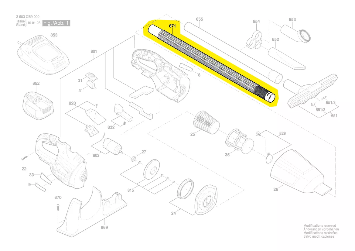 Tuyau flexible pour PAS 18 LI et EasyVac 12